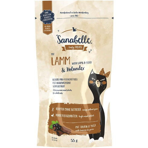 Recompense pentru pisici Sanabelle Snack Miel si Soc 55g